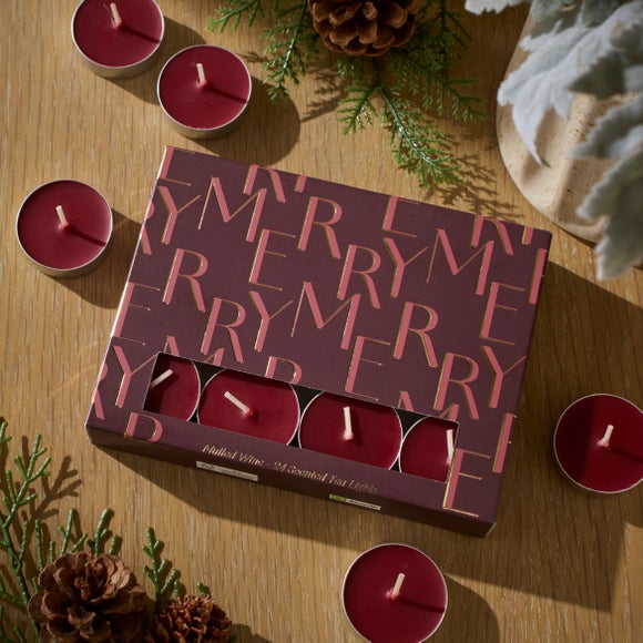 Set of 24 Mulled Wine Tealights
