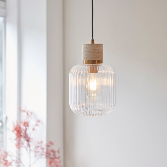 Vogue Tamara Ribbed Adjustable Pendant Light
