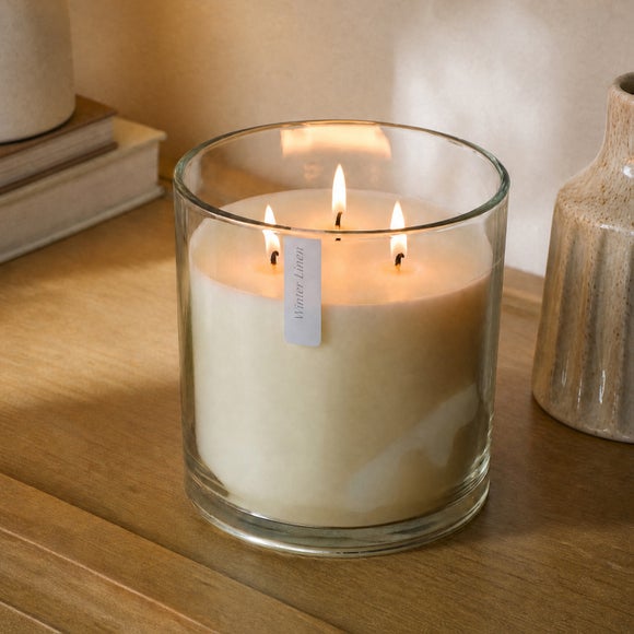 Christmas Peace Winter Linen XL Multi Wick Candle