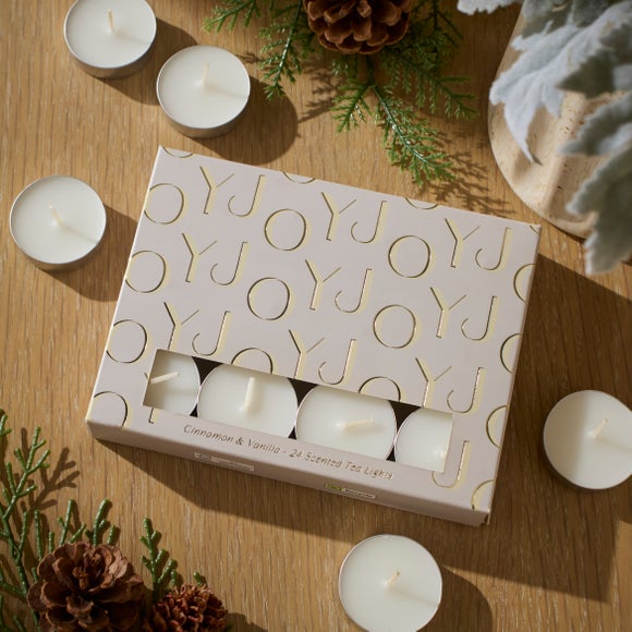 Set of 24 Cinnamon Vanilla Tealights