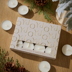 Set Of 24 Cinnamon Vanilla Tealights