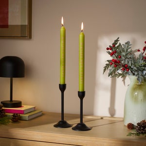 Set Of 2 Santa I Can Explain Taper Candles