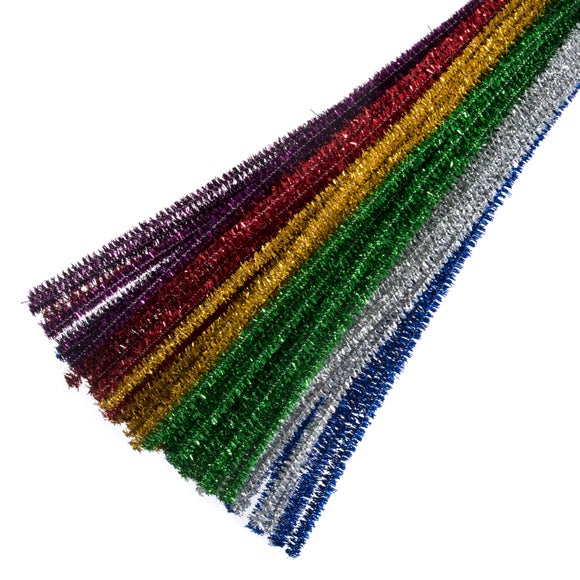 Trimits Pack of 20 Assorted Sparkly Pipe Cleaners