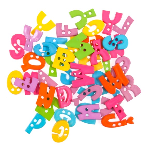 Trimits Pack of 20 Alphabet Buttons