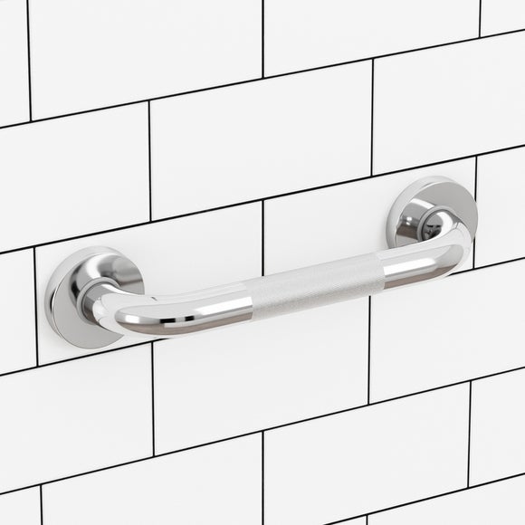 Click to view product details and reviews for Evekare Stainless Steel 30cm Knurled Grab Rail.