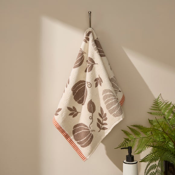Pumpkin Cotton Hand Towel
