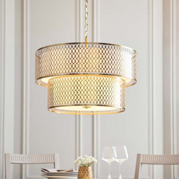 Vogue Tolna 6 Light Adjustable Tiered Pendant Light
