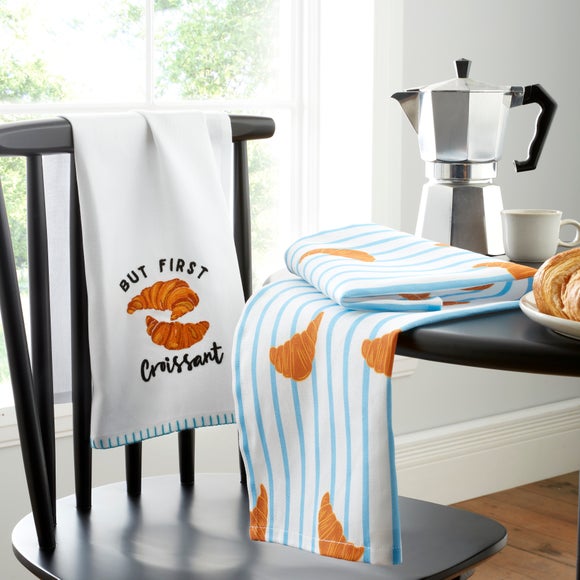 Set of 2 Croissant Tea Towels