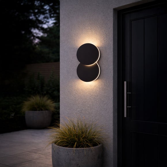 EGLO Pedersano Adjustable Round LED Outdoor Wall Light