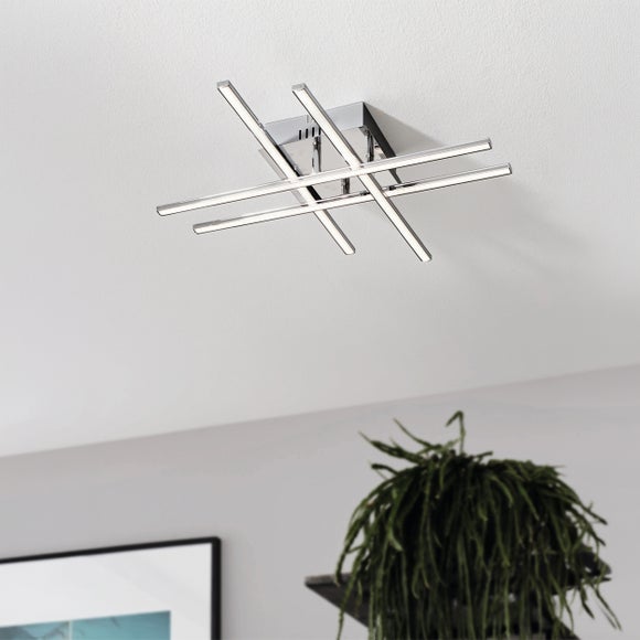 EGLO Lasana Modern 4 Light LED Flush Ceiling Light