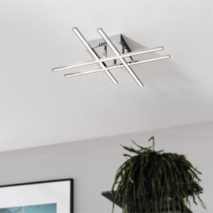 Eglo Lasana Modern 4 Light Led Flush Ceiling Light