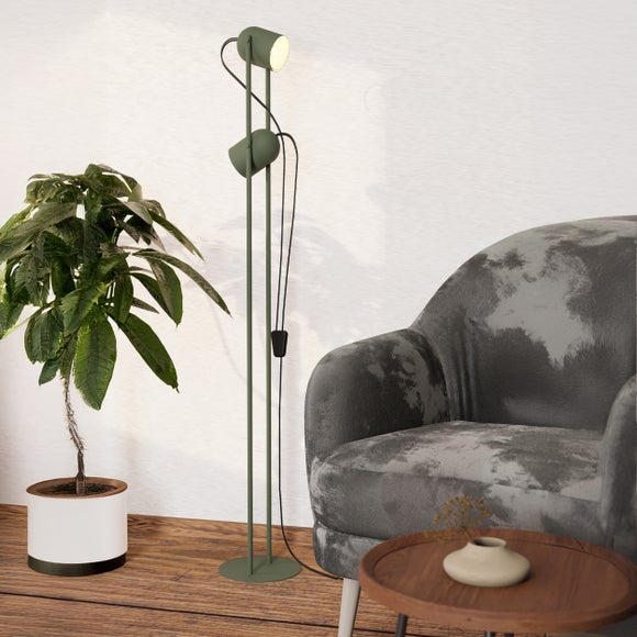 EGLO Tilston Retro 2 Light Floor Lamp