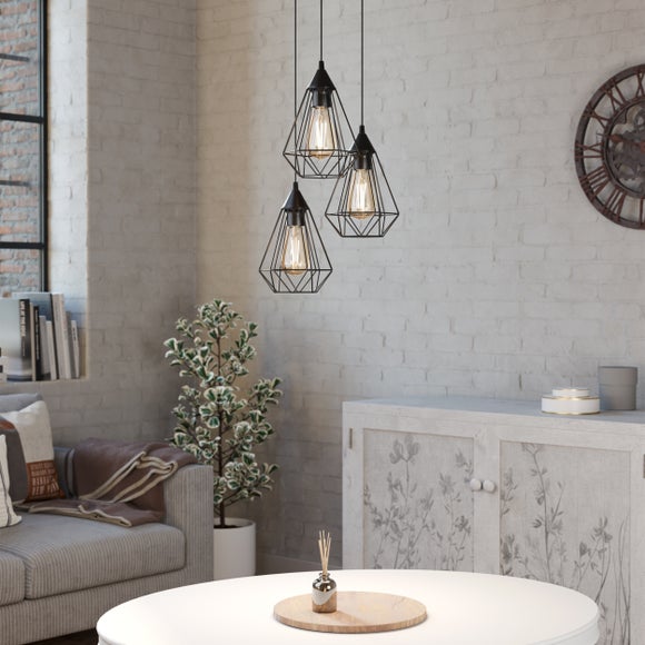 Click to view product details and reviews for Eglo Tarbes Industrial 3 Light Adjustable Cluster Ceiling Light.