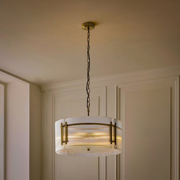 Photo 2 of Veneto Ribbed 5 Light Adjustable Pendant Light Photo 2 of Veneto Ribbed 5 Light Adjustable Pendant Light