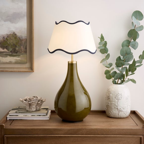 Scalloped Trim Easy Fit Lamp Shade