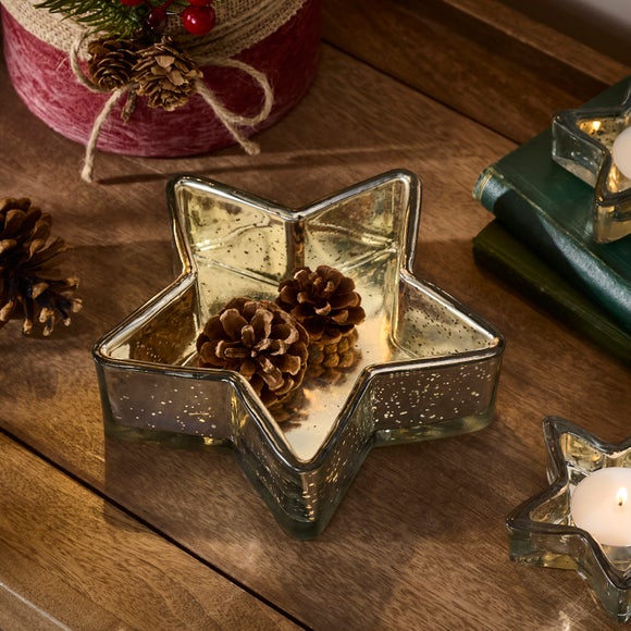 Star Shaped Glass Trinket Dish