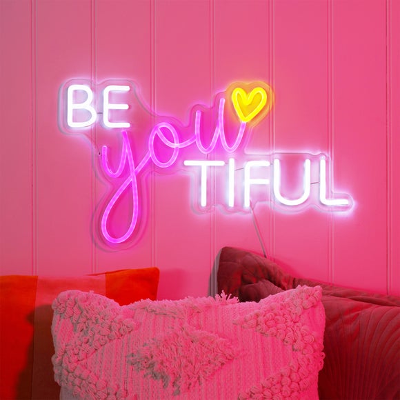 The Feel Good Club Signography Be-You-Tiful Neon Sign