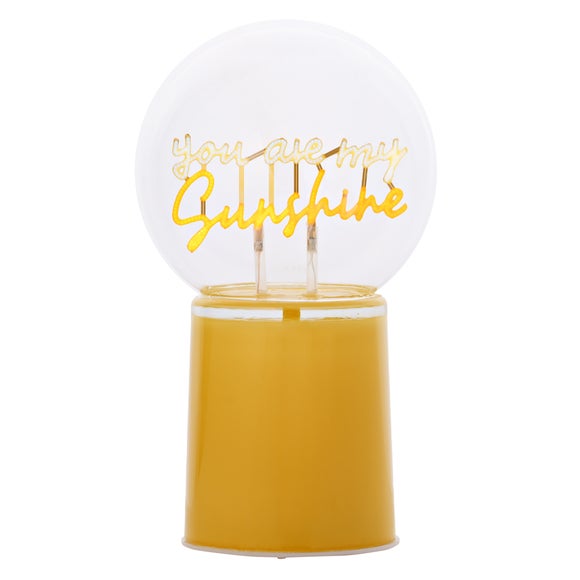 The Feel Good Club Signography You Are My Sunshine Neon Table Lamp