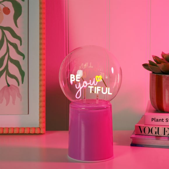 The Feel Good Club Signography Be-You-Tiful Neon Table Lamp