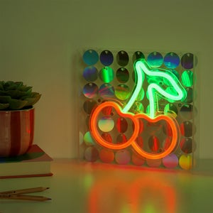 The Feel Good Club Signography Cherries Neon Sign