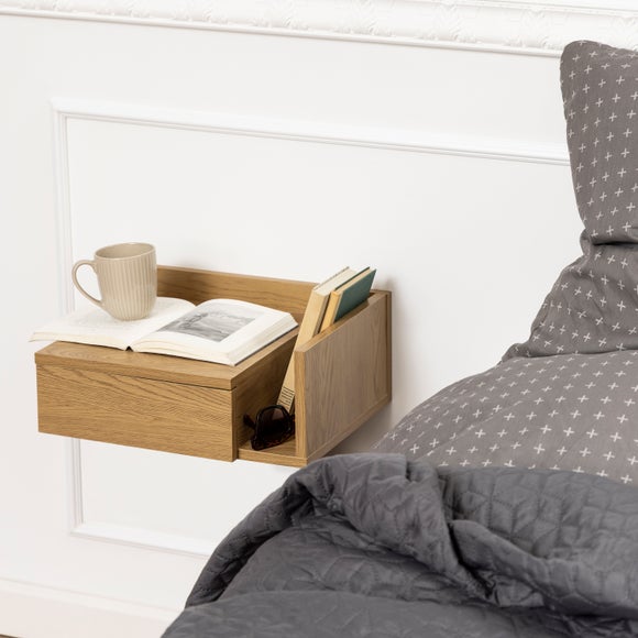 Return - Furniture To Go Ashlan 1 Drawer Square Wall Mounted Bedside Table