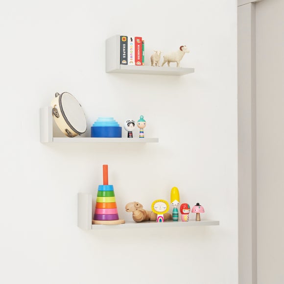 Return - Tutti Bambini Rio Set of Three LShaped Wall Shelves