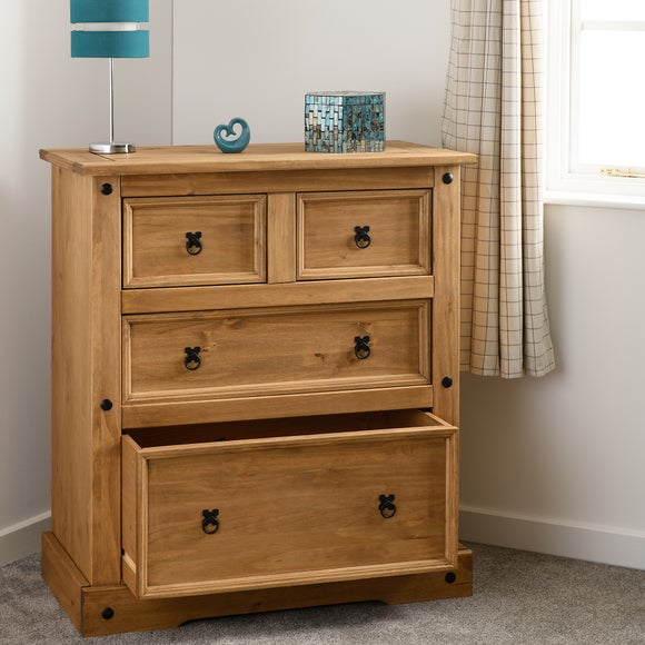 Return - Corona 4 Drawer Chest, Pine