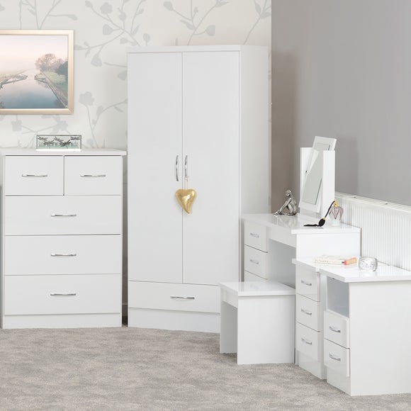 View Return - Nevada 2 Drawer Bedside Table View Return - Nevada 2 Drawer Bedside Table