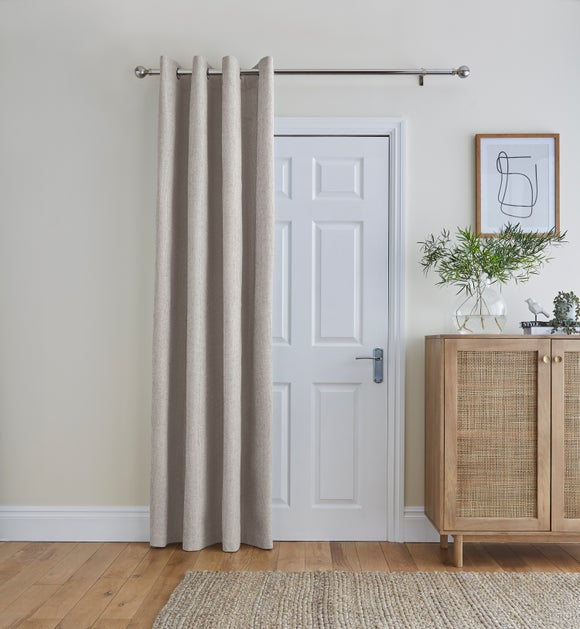 View Ensley Blackout Eyelet Door Curtain View Ensley Blackout Eyelet Door Curtain