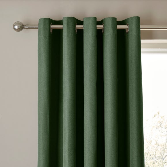 Rotterdam Herringbone Blackout Thermal Eyelet Curtains