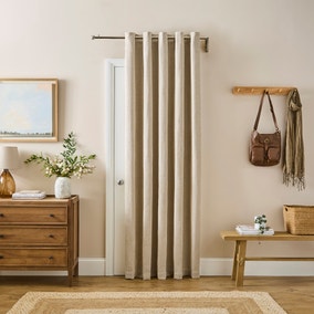 Herringbone Chenille Eyelet Door Curtains