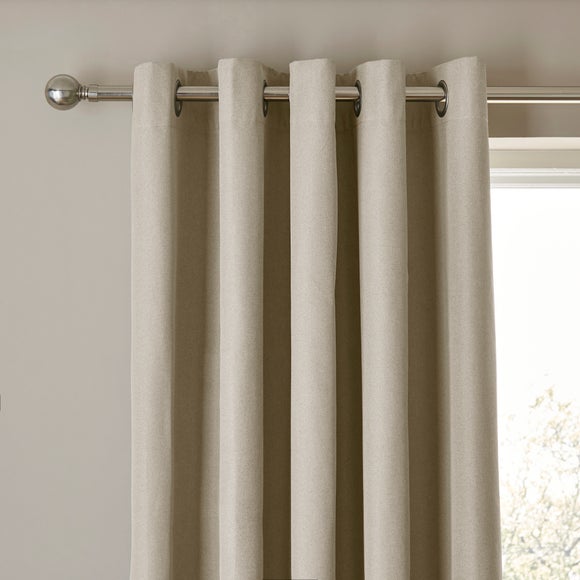 Rotterdam Herringbone Blackout Thermal Eyelet Curtains