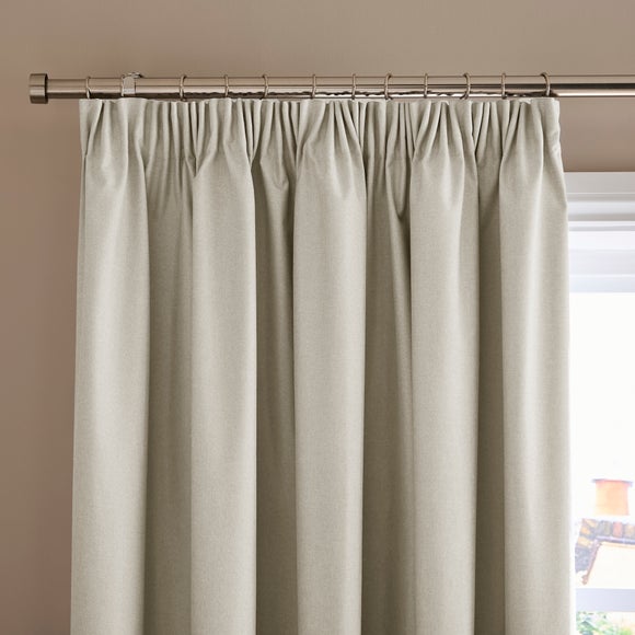 Berlin Blackout Pencil Pleat Curtains