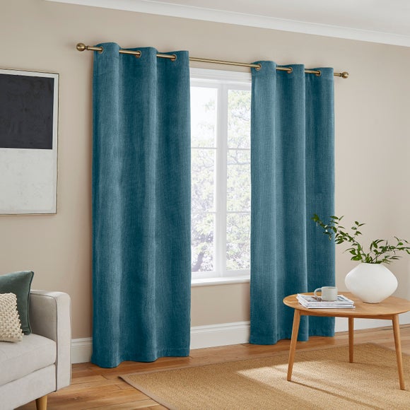 Photo 2 of Ensley Chenille Blackout Thermal Eyelet Curtains Photo 2 of Ensley Chenille Blackout Thermal Eyelet Curtains