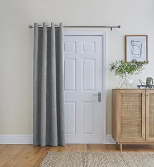 Ensley Blackout Eyelet Door Curtain