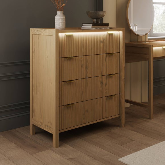 X Rocker Dakota 4 Drawer Chest with App Controlled LED Lights