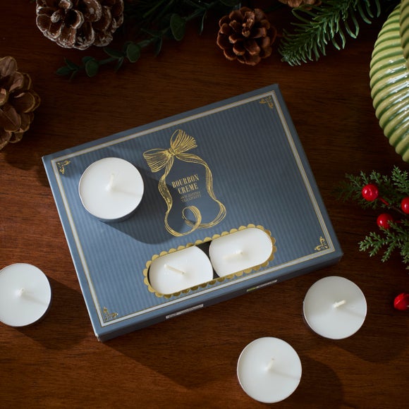 Set of 24 Bourbon Creme Scented Tealights