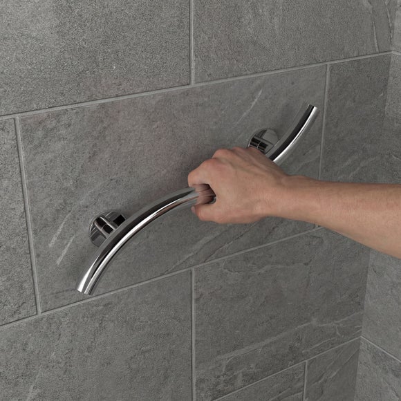 Invisible Creations Elegance Stainless Steel Wave Grab Rail