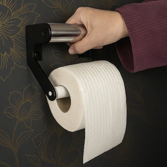 Invisible Creations Elegance Polished Stainless Steel Toilet Roll Holder