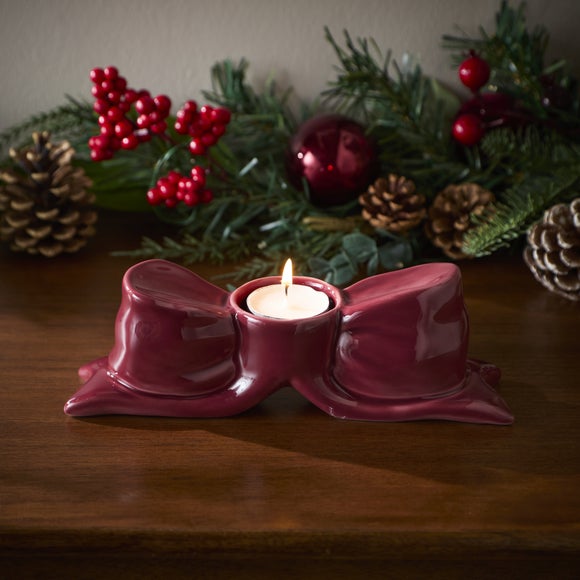 Bow Ceramic Tealight Holder