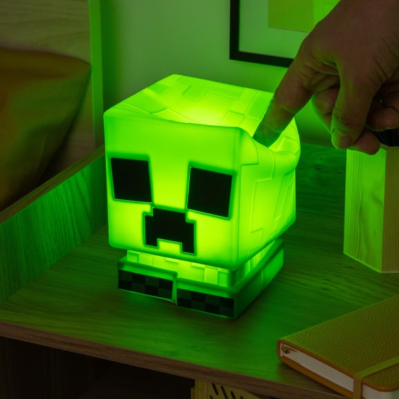 Minecraft Creeper SquishyGlo Rechargeable Touch Dimmable Night Light