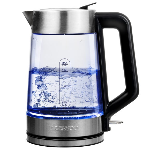 Daewoo 1.7L 3Kw Easy Fill Illuminating Kettle