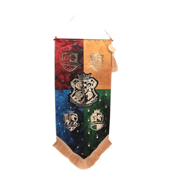 Harry Potter Alumni Hogwarts Houses Hanging Banner