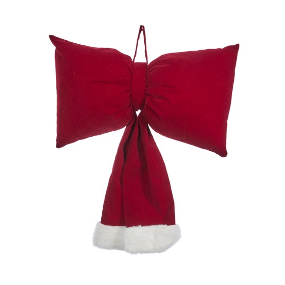 View Santa Hanging Bow Decoration View Santa Hanging Bow Decoration
