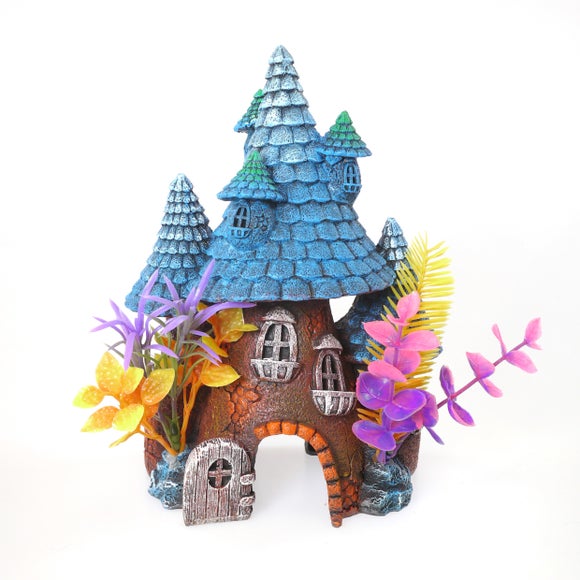 Roof Pixie House Aquarium Ornament