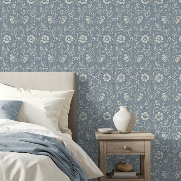 Edith Block Print Wallpaper