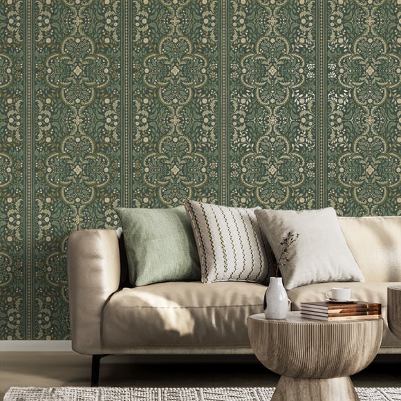 Archive Mandala Stripe Wallpaper