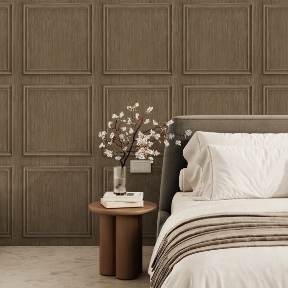 Wood Effect Square Panel Wallpaper