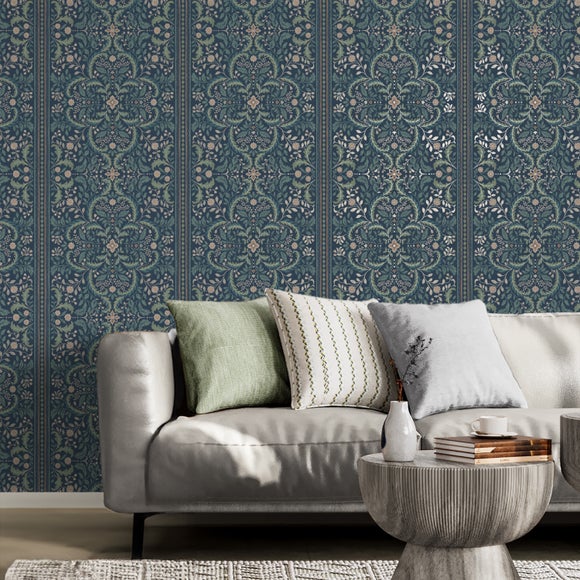Archive Mandala Stripe Wallpaper