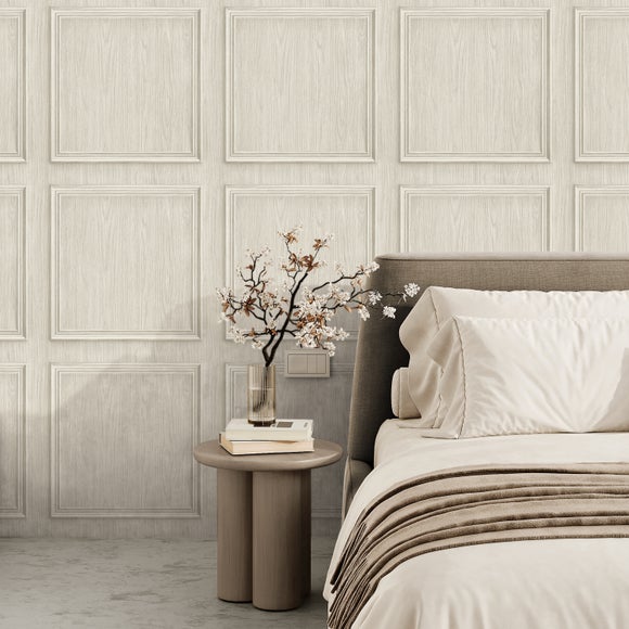 Wood Effect Square Panel Wallpaper